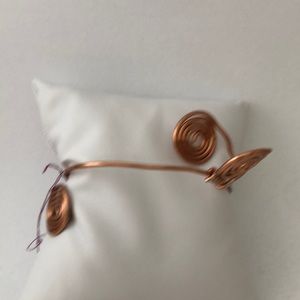 Copper Wire Spiral Bangle